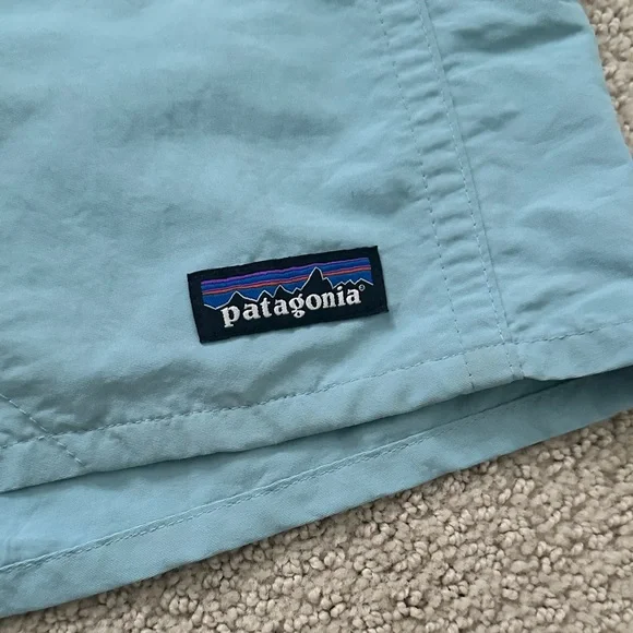 Patagonia Baggies Aqua Nylon Shorts - Picture 3 of 4